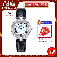 Đồng hồ nữ PAGINI dây da mặt tròn – Mặt kính tráng sapphire - Thiết kế trẻ trung, hiện đại – PA6305