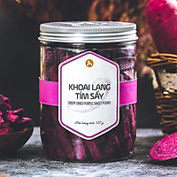 Khoai lang tím sấy L'angfarm, 120g, hũ, mẫu nắp nhôm