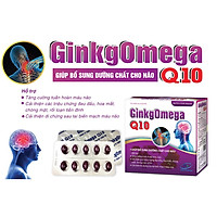 HOẠT HUYẾT DƯỠNG NÃO GINKGOMEGA Q10 - GIẢM ĐAU MỎI VAI GÁY - TÊ BÌ CHÂN TAY - RỐI LOẠN TIỀN ĐÌNH - TỐT CHO NÃO, MẮT, TIM - HỘP 100 VIÊN