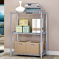 56*35*80CM 3 Tier Metal Shelf Microwave Oven Rack Kitchen Counter Organizer Holder Bookcase