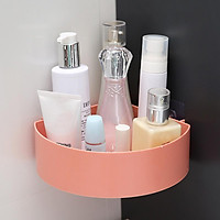 Non-marking Bathroom Storage Rack Wall-free Punching Wall Hanging Shampoo Basket Holder Wall Organizer Shelves For Kitchen/Bath