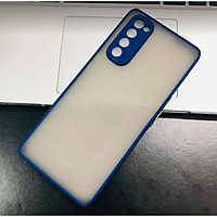 Ốp lưng trong nhám viền màu chống sốc cho OPPO Reno 4 Pro