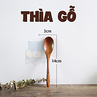 Thìa gỗ đong thức ăn hàng ngày