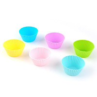 Set 6 khuôn silicon làm bánh bông lan/cupcake/muffin nhiều mẫu tự chọn