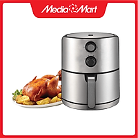 Nồi chiên không dầu inox Mishio MK199 4.5L - Màu bạc - Hàng chính hãng