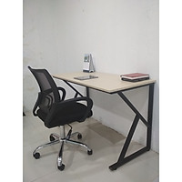 Bàn làm việc chân sắt chữ K mặt gỗ CN