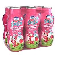 Lốc 6 sữa chua tiệt trùng SuSu dâu 80ml - 33518