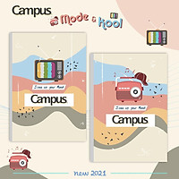  Vở KN có chấm Campus Mode & Cool 120 trang (Lốc 10 quyển) - giao màu ngẫu nhiên