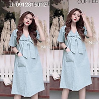Đầm bầu thời trang thiết kế MB161 chất đũi xước freesize từ 45 đến 70kg