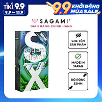 Bao cao su Sagami Spearmint - Hương bạc hà - Hộp 10 chiếc