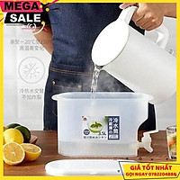Bình Đựng Nước, Nước Hoa Quả 3,5L Có Vòi Thiết Kế Thông Minh, Để Tủ Lạnh, Nhựa Pp An Toàn, Dễ Dàng Tháo Lắp Lau Rửa - Giao Hàng Toàn Quốc