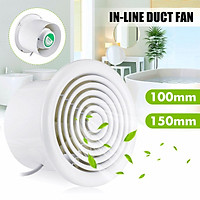 100mm 150mm Air Blower Extractor Exhaust Fan Ventilation Ventilator Bathroom