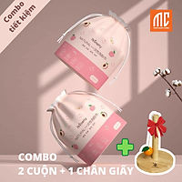 Khăn khô cotton lau mặt đa năng tẩy trang vải không dệt dùng 1 lần Animerry loại tốt