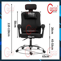 Ghế ngồi máy tính có chân xoay, ghế làm việc văn phòng tùy chỉnh độ cao - Hàng chính hãng