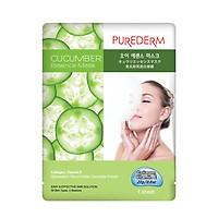 Mặt Nạ PUREDERM Dưỡng Da Chiết Xuất Dưa Leo 23g Cucumber Essence Mask