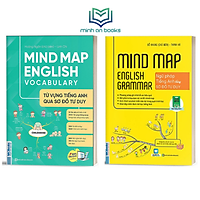 Bộ 2 Cuốn Học Tiếng Anh Bằng Sơ Đồ Tư Duy: Mindmap English Grammar Và Mindmap English Vocabulary (Học Cùng App MCBooks) - MinhAnBooks