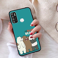 Ốp lưng iCase Color dành cho Vsmart Live 4 chất liệu viền dẻo lưng cứng nhám TPU có hai lỗ xỏ dây đeo in nổi 4D hình bộ sưu tập Chúng ta là gấu - Tặng Popsocket in logo iCase - Hàng chính hãng