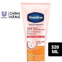Vaseline 50x Serum Chống Nắng Cơ Thể SPF50 + Dưỡng Da Sáng Khoẻ (320ml)