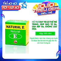 TPCN Hỗ trợ chống oxy hóa, giảm lão hóa da, giúp làm đẹp da – Natural E – Robinson Pharma USA-Hộp 100 viên