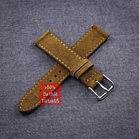 Dây đồng hồ da bò Vintage, da lộn khóa thép không gỉ 316L, nhiều màu, đủ size cho đồng hồ Thụy Sĩ, đồng hồ Nhật : 18mm - 19mm - 20mm - 21mm - 22mm