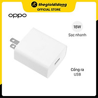 Adapter Sạc 18W OPPO OP92KAUH Trắng - Hàng chính hãng