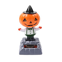 Halloween Car Decor Solar Powered Swing Animated Pumpkin Skull Mummy Toy