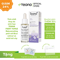 Tinh chất thay da sinh học TEANA FIERY TOPAZ Rejuvenating peel với Blue retinol và axit trái cây