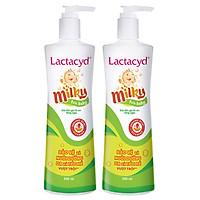 Bộ 2 chai Sữa Tắm Gội Trẻ Em Lactacyd Milky BẢO VỆ, NUÔI DƯỠNG DA và TÓC BÉ VƯỢT TRỘI 500ml/chai