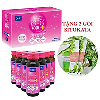 Collagen Nước DHC Collagen Beauty 7000 Plus (Hộp 10chai x 50ml) (Tặng Kèm 2 Gói Bột Cần Tây Sitokata)