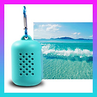 Khăn Lau Tập Thể Dục Thể Thao Du Lịch Cắm Trại Kèm Hộp Silicone Nhanh Khô. Khăn quàng cổ, khăn chạy bộ, khăn tập yoga thoáng khí.