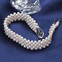 Vòng Tay Ngọc Trai Thiên Nhiên Cao Cấp - Chuỗi Tết Hàng Tròn - Trang Sức Cô Tấm - SLIM PEARL (3-4ly) - CTJ2313