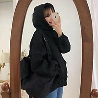 áo hoodie basic trơn nhiều màu phong cách