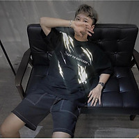 Áo thun Tay lỡ Nam Nữ Form Rộng Phản Quang Try to Succeed màu đen size M,L,XL Trùm Unisex