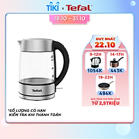 Bình đun siêu tốc Tefal KI772D38 - Thủy tinh - 2200W, 1.7L - Hàng Chính Hãng