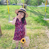 Váy Bé Gái Họa Tiết Hoa Nhí Dáng Đuôi Cá Dễ Thương Size Từ 9-25kg - Babimama