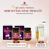 Bộ sản phẩm 2 hộp viên uống bổ sung nội tiết tố nữ nhập khẩu chính hãng Úc HYPER EVENING PRIMROSE OIL (180 viên) chiết xuất tinh dầu hoa anh thảo giúp giảm triệu chứng tiền mãn kinh, mãn kinh: đau đầu, bốc hỏa, mất ngủ…; giảm nám da; giảm tóc rụng