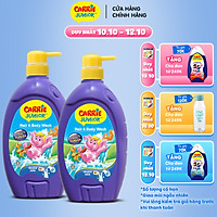 Combo 2 Sữa Tắm Gội cho bé Carrie Junior Hương Tinh Chất Sữa (700g/chai)