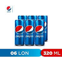 Lốc 6 Lon Nước Ngọt Có Gaz Pepsi (320ml/lon)