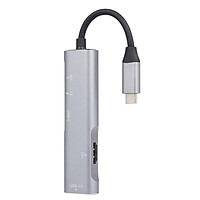 210A USB C Hub Aluminum Multi-Port USB 3.1 Adapter with USB-C Charging Port HD Transmission Port USB C 3.1 Ports Type-C