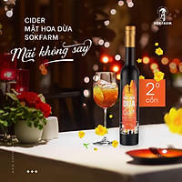 Cider - Mật hoa dừa lên men Sokfarm chai 375ml
