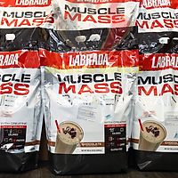Thực phẩm Hỗ trợ Tăng cân - Tăng Cơ Muscle Mass Gainer 5.443 Kg của Labrada + Tặng kèm Bình lắc (Màu ngẫu nhiên) 600ml