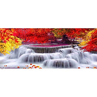 TRANH THÊU CHỮ THẬP LƯU THỦY SINH TÀI 139x67cm