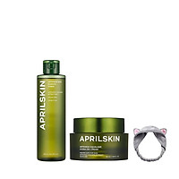 Combo Dưỡng Ẩm, Làm Dịu Da Chiết Xuất Từ Ngải Cứu Aprilskin (Rice Toner 200ml +Gel Cream 50ml) + Tặng Kèm 1 Băng Đô Tai Mèo (Màu Ngẫu Nhiên)