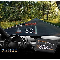 Bộ hiển thị và cảnh báo tốc độ lên kính lái HUD X5 cho xe hơi