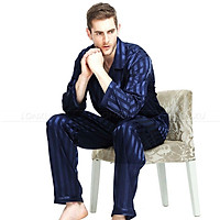 Quần Lụa Satin Bộ Đồ Ngủ Bộ Pyjama Pyjamas Bộ PJS Bộ Đồ Ngủ Mặc Loungewear U.S.S,M L XL,2XL,3XLL,4XL Plus Sọc