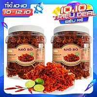 1KG KHÔ BÒ DẠNG SỢI - COMBO 2 HŨ DÙNG ĂN KÈM