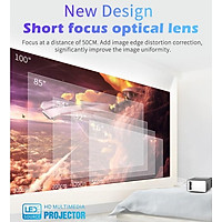 T300 LED Mini Projector Portable Kids Home RC Media Audio Player
