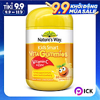 Australia NATURE’S WAY KIDS SMART VITA GUMMIES VITAMIN C + ZINC 60S 60 Gummies