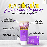 Kem chống nắng Lavender Organic Linh Nhâm, nâng tone, kiềm dầu, không nhờn rít, SPF 50 PA+++ 50g