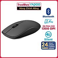 Chuột Không Dây Silent Wireless Và Bluetooth RAPOO M200 - Hàng chính hãng